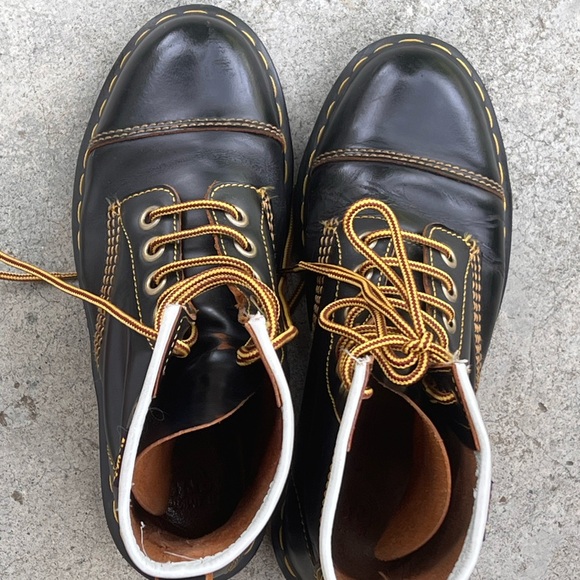 🥾 Vintage Dr. Martens Black Cappers | Sz 7M | 9W | 41EU - Picture 9 of 11